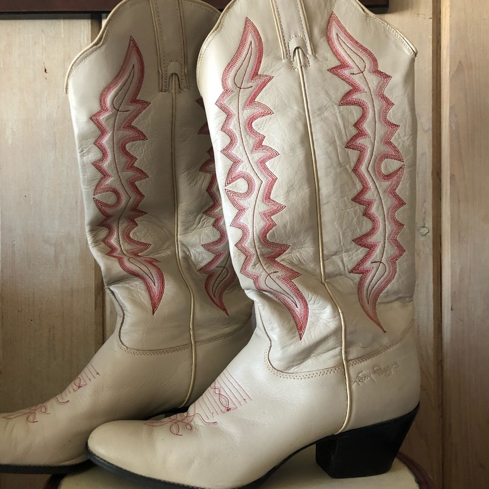 Embossed Cowgirl Boots